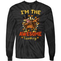 Awesome Turkey Matching Family Group Thanksgiving Party PJ Tie-Dye Long Sleeve Shirt