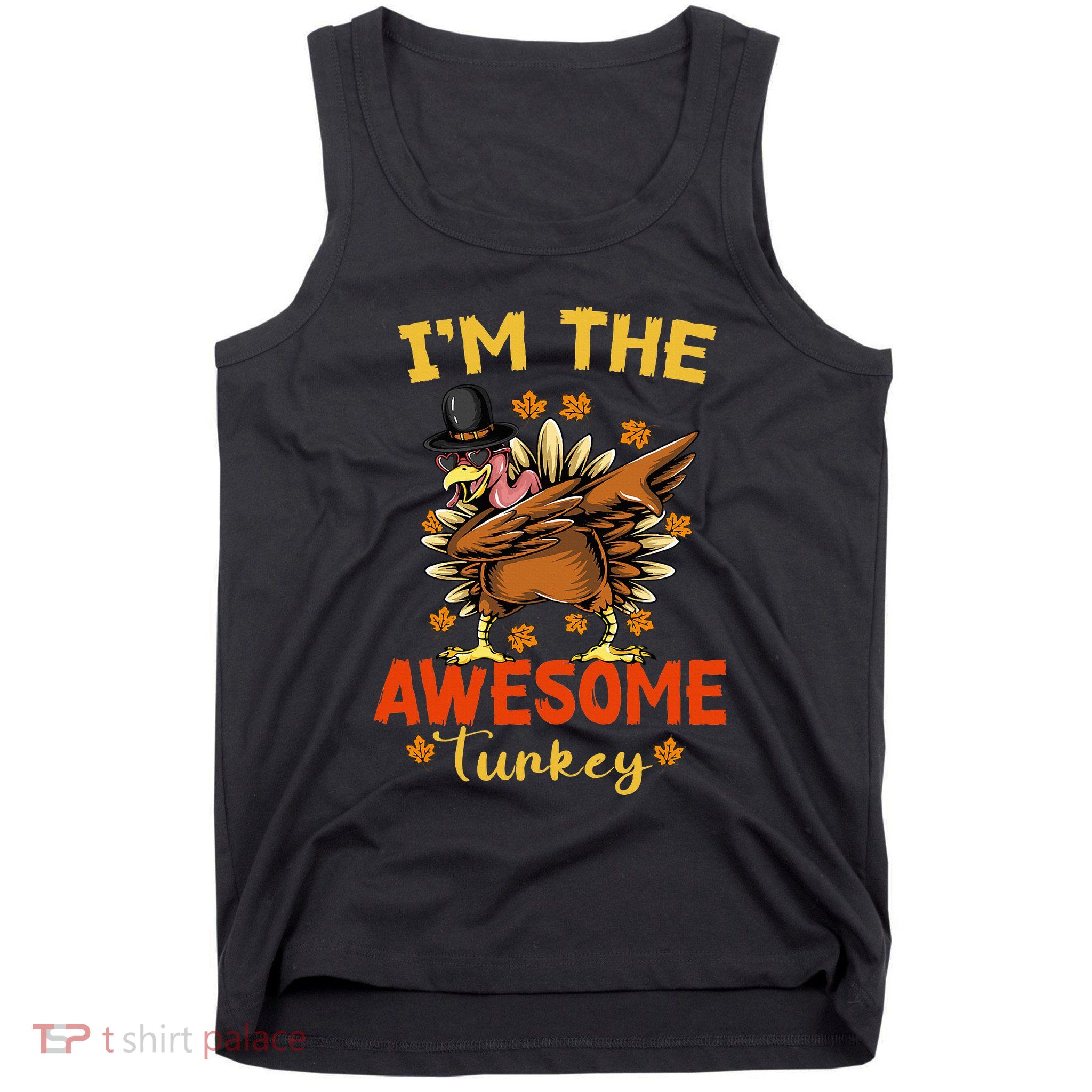 Awesome Turkey Matching Family Group Thanksgiving Party PJ Tank Top
