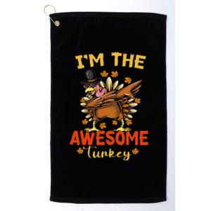 Awesome Turkey Matching Family Group Thanksgiving Party PJ Platinum Collection Golf Towel