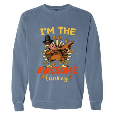 Awesome Turkey Matching Family Group Thanksgiving Party PJ Garment-Dyed Sweatshirt