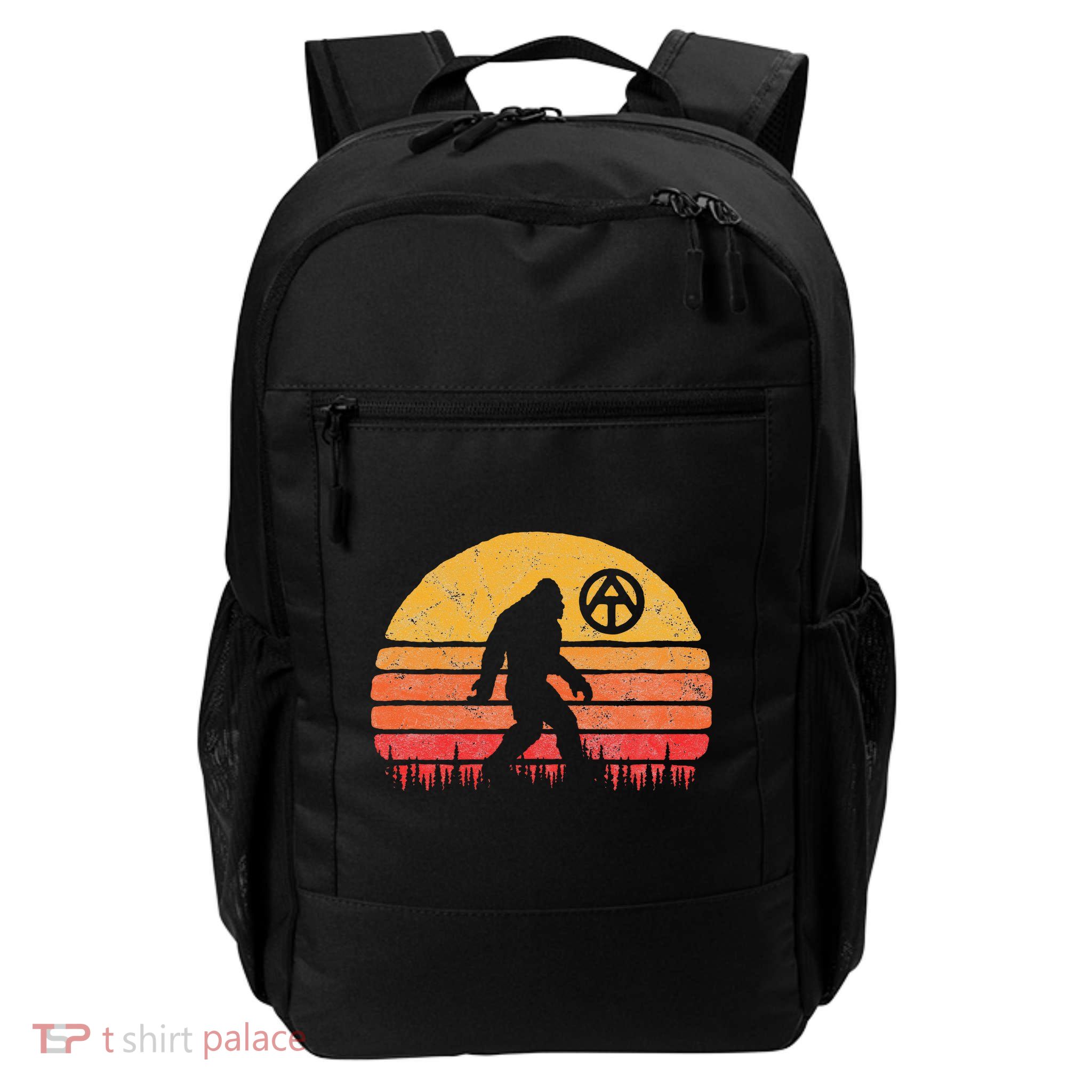 Appalachian Trail Marker Bigfoot Vintage Sasquatch Backpack