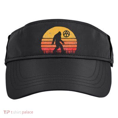 Appalachian Trail Marker Bigfoot Vintage Sasquatch Adult Drive Performance Visor