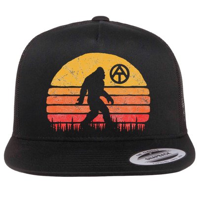 Appalachian Trail Marker Bigfoot Vintage Sasquatch Flatbill Hat