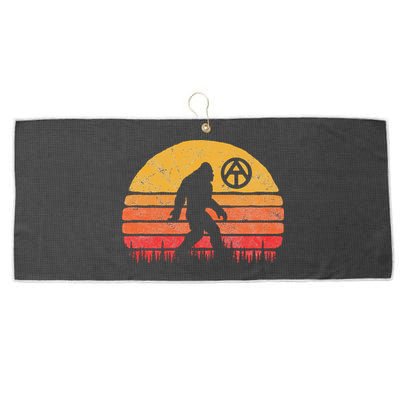 Appalachian Trail Marker Bigfoot Vintage Sasquatch Large Microfiber Waffle Golf Towel