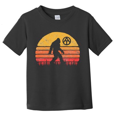 Appalachian Trail Marker Bigfoot Vintage Sasquatch Toddler T-Shirt
