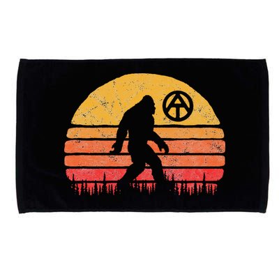 Appalachian Trail Marker Bigfoot Vintage Sasquatch Microfiber Hand Towel