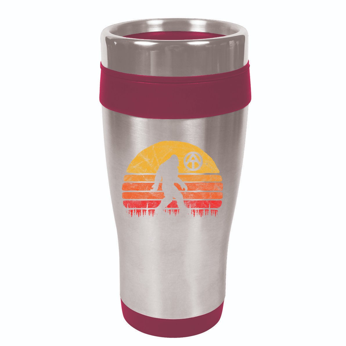 Appalachian Trail Marker Bigfoot Vintage Sasquatch 16oz Travel Tumbler
