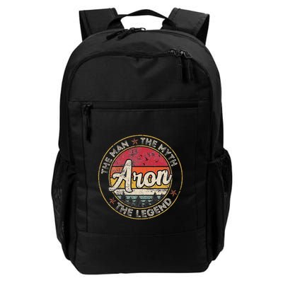 Aron The Man The Myth The Legend Personalized Name Daily Commute Backpack