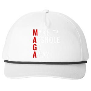 Anti Trump Maga Make The Asshole Go Away Snapback Five-Panel Rope Hat