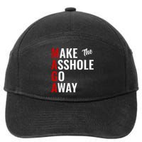 Anti Trump Maga Make The Asshole Go Away 7-Panel Snapback Hat