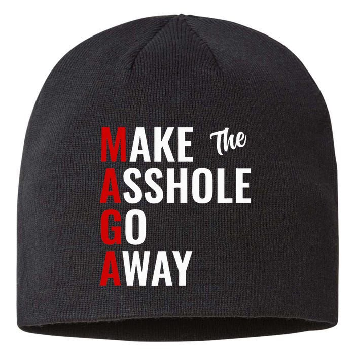 Anti Trump Maga Make The Asshole Go Away Sustainable Beanie