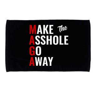 Anti Trump Maga Make The Asshole Go Away Microfiber Hand Towel