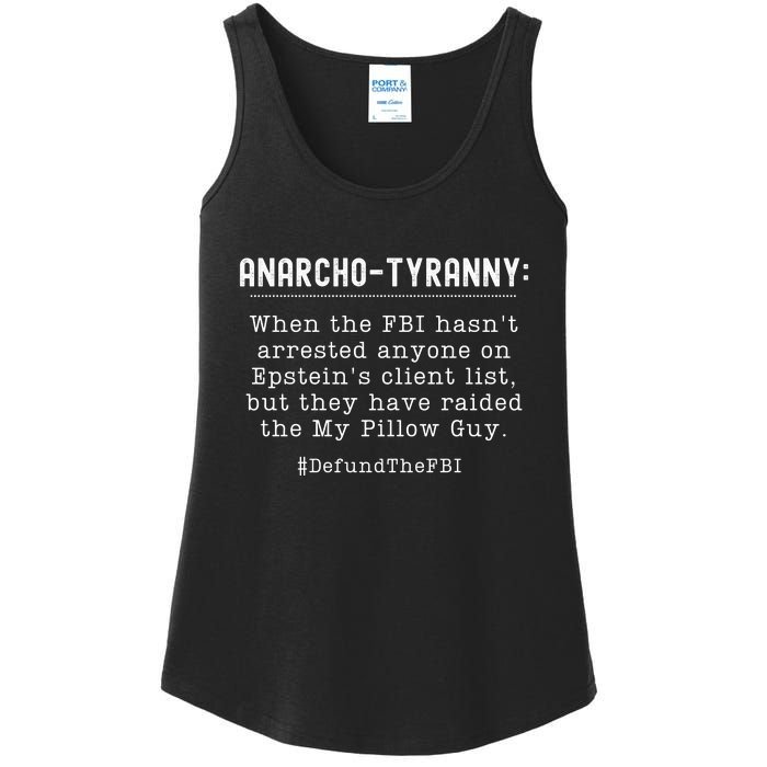 Anarcho Tyranny MAGA Conservative Defund The FBI Ladies Essential Tank