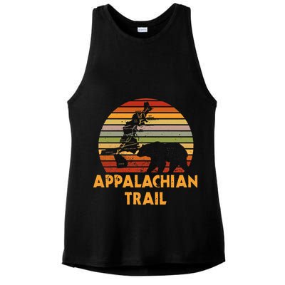 Appalachian Trail Map With Bear Ladies PosiCharge Tri-Blend Wicking Tank