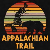 Appalachian Trail Map With Bear Ladies PosiCharge Tri-Blend Wicking Tank