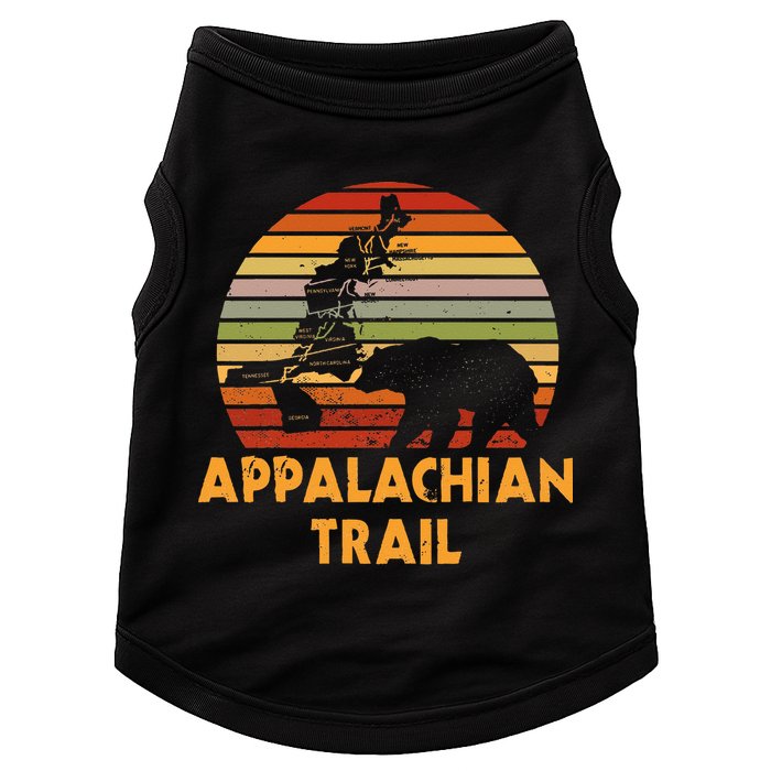 Appalachian Trail Map With Bear Doggie Tank