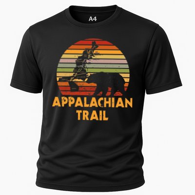 Appalachian Trail Map With Bear Performance Shirt
