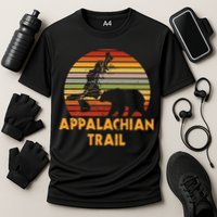 Appalachian Trail Map With Bear Performance Shirt