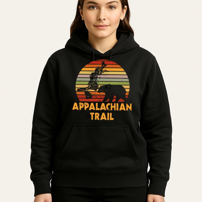 Appalachian Trail Map With Bear Hoodie