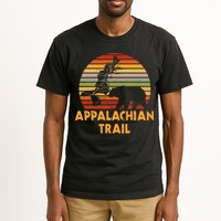 Appalachian Trail Map With Bear Tall T-Shirt