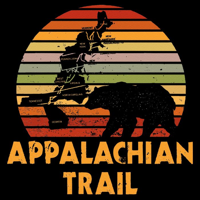 Appalachian Trail Map With Bear Impact Tech Backpack