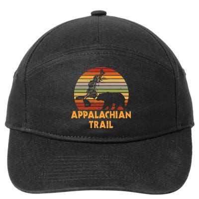 Appalachian Trail Map With Bear 7-Panel Snapback Hat