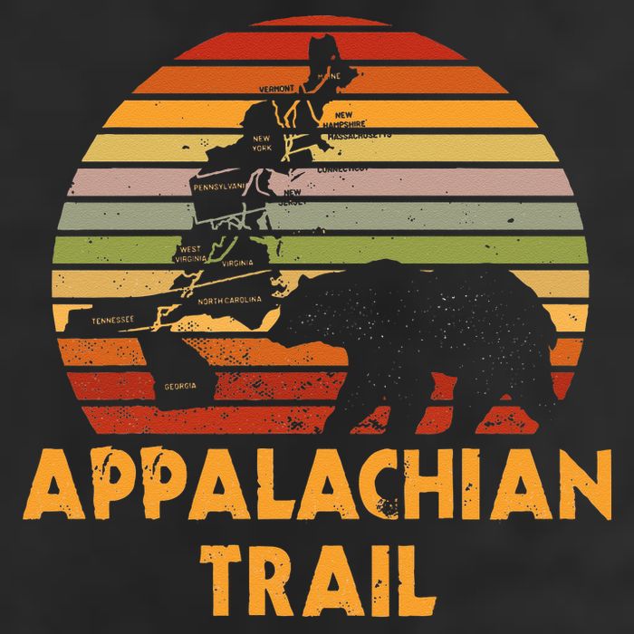 Appalachian Trail Map With Bear Adult Drive Performance Visor