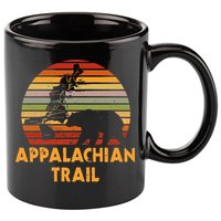 Appalachian Trail Map With Bear 11oz C Handle Ceramic Mug