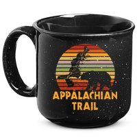 Appalachian Trail Map With Bear 15oz Campfire Ceramic Mug