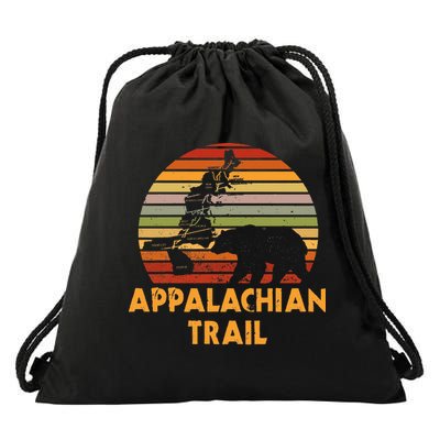 Appalachian Trail Map With Bear Drawstring Bag