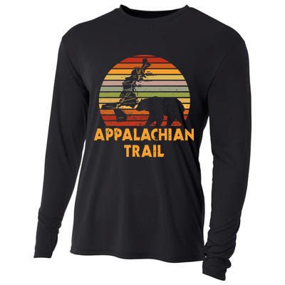 Appalachian Trail Map With Bear Cooling Performance Long Sleeve Crew