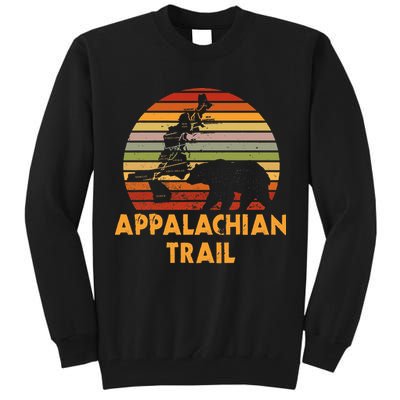 Appalachian Trail Map With Bear Tall Sweatshirt