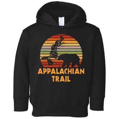 Appalachian Trail Map With Bear Toddler Hoodie