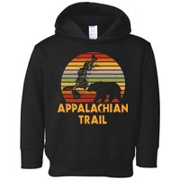 Appalachian Trail Map With Bear Toddler Hoodie