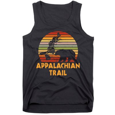 Appalachian Trail Map With Bear Tank Top