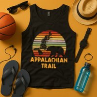 Appalachian Trail Map With Bear Tank Top