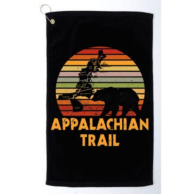 Appalachian Trail Map With Bear Golf Towel