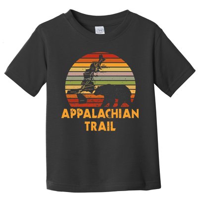 Appalachian Trail Map With Bear Toddler T-Shirt