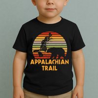Appalachian Trail Map With Bear Toddler T-Shirt