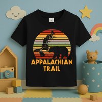 Appalachian Trail Map With Bear Toddler T-Shirt