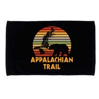 Appalachian Trail Map With Bear Microfiber Hand Towel