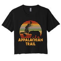 Appalachian Trail Map With Bear Crop Top