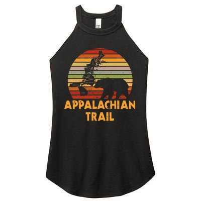 Appalachian Trail Map With Bear Women's Perfect Tri Rocker Tank
