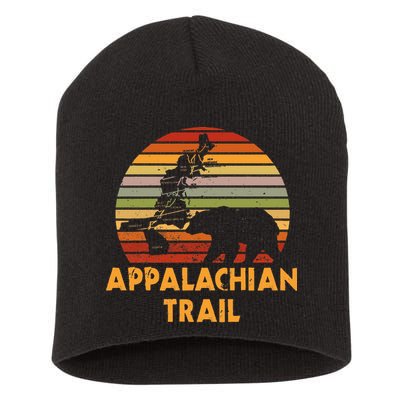 Appalachian Trail Map With Bear Short Acrylic Beanie