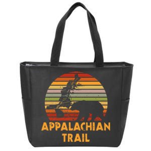 Appalachian Trail Map With Bear Zip Tote Bag