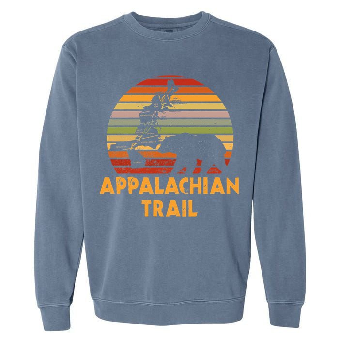 Appalachian Trail Map With Bear Garment-Dyed Sweatshirt