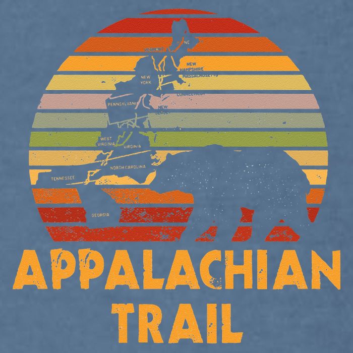 Appalachian Trail Map With Bear Garment-Dyed Sweatshirt