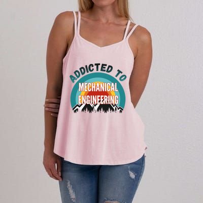 Addicted To Mechanical Engineering College Major Gift Women's Strappy Tank