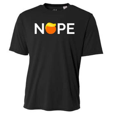 Anti Trump Nope Gift For People Against Trump Cooling Performance Crew T-Shirt