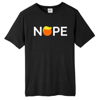 Anti Trump Nope Gift For People Against Trump Tall Fusion ChromaSoft Performance T-Shirt